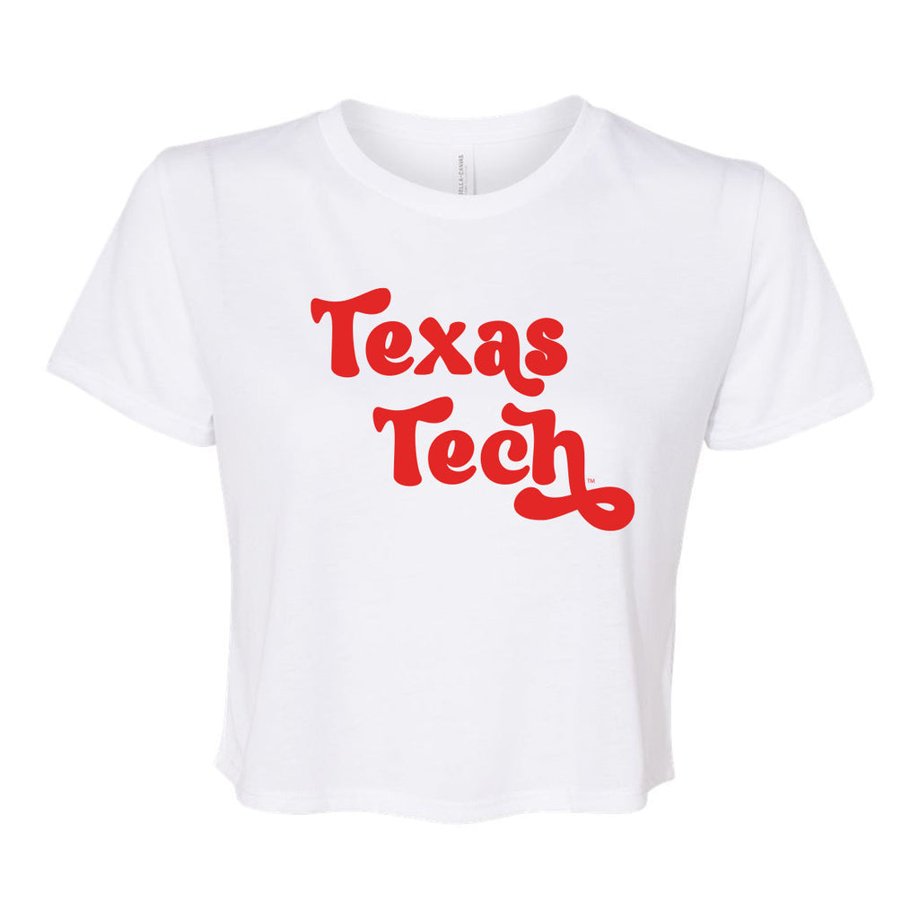 Pep Rally Crop Short Sleeve T-shirt in Texas Tech University