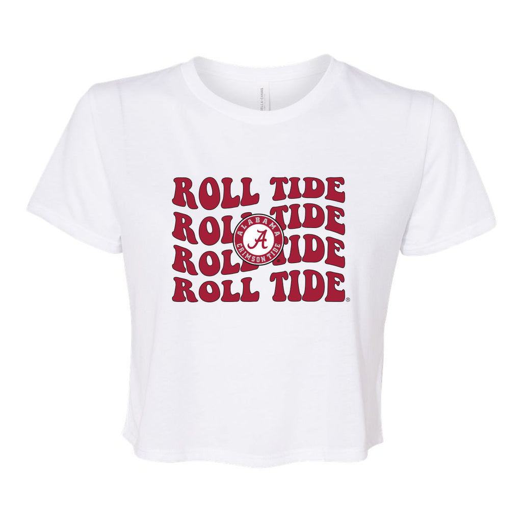 Groovy Gal Crop Short Sleeve T-shirt in University of Alabama