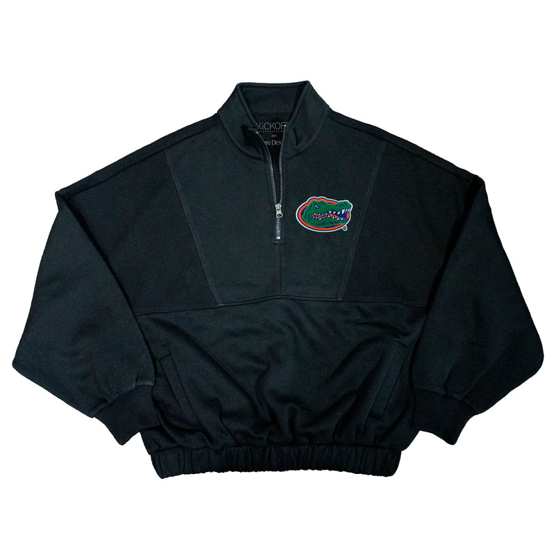 Varsity Patch Quarter-Zip Fleece Pullover in University of Florida