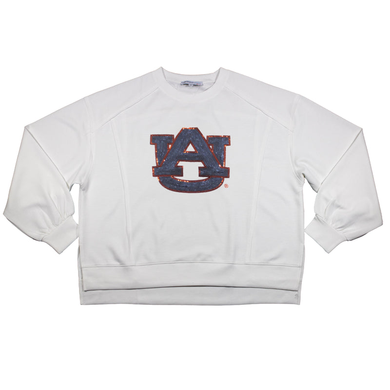 Long Sleeve Sequin Tee - Auburn University