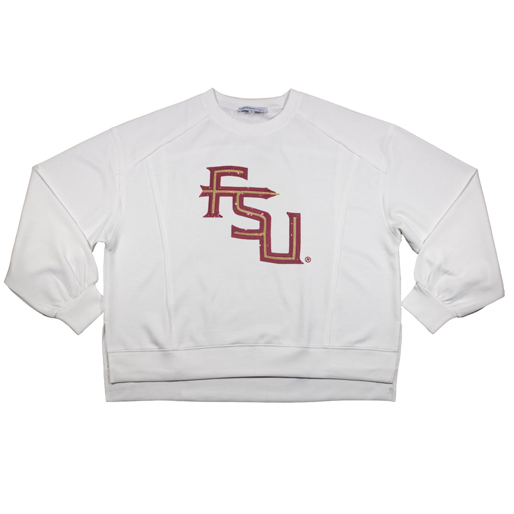 Long Sleeve Sequin Tee - Florida State University