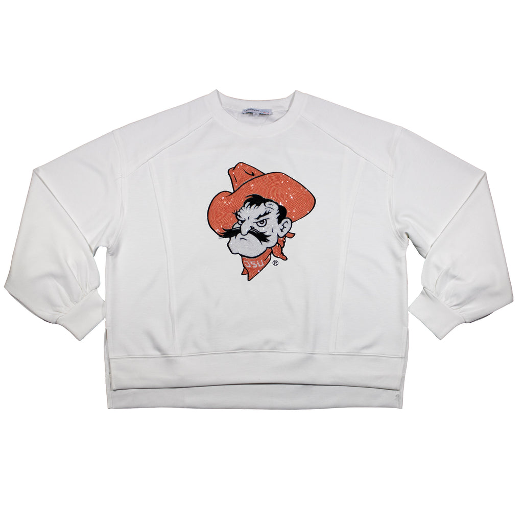 Long Sleeve Sequin Tee - Oklahoma State University