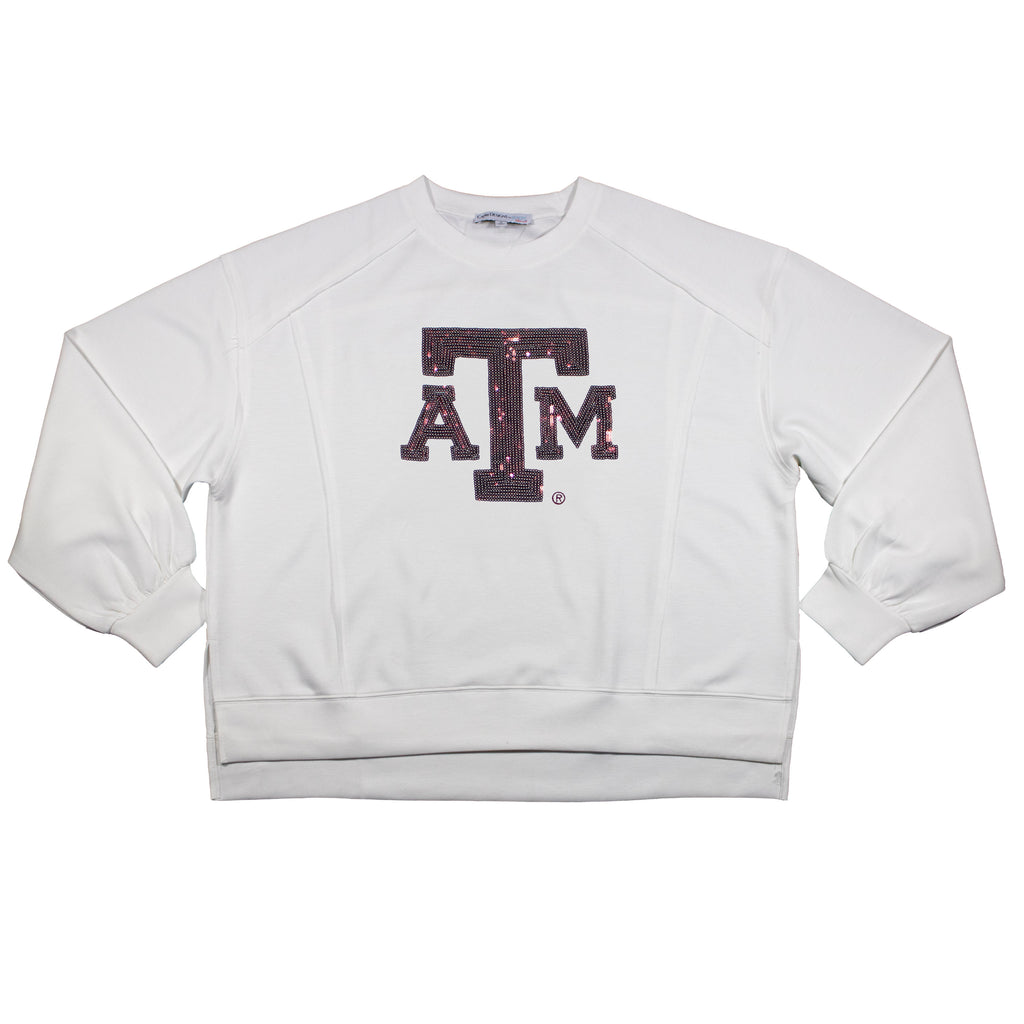 Long Sleeve Sequin Tee - Texas A&M University