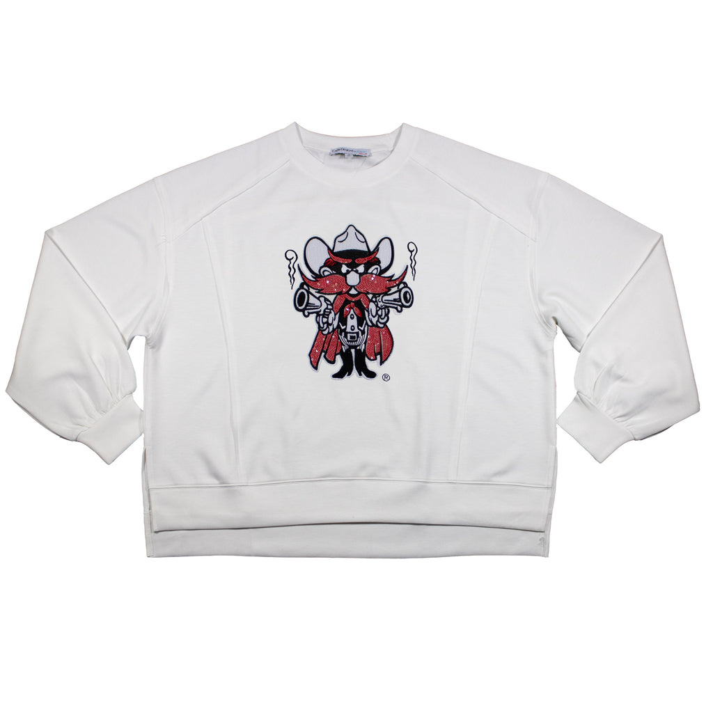 Long Sleeve Sequin Tee - Texas Tech University