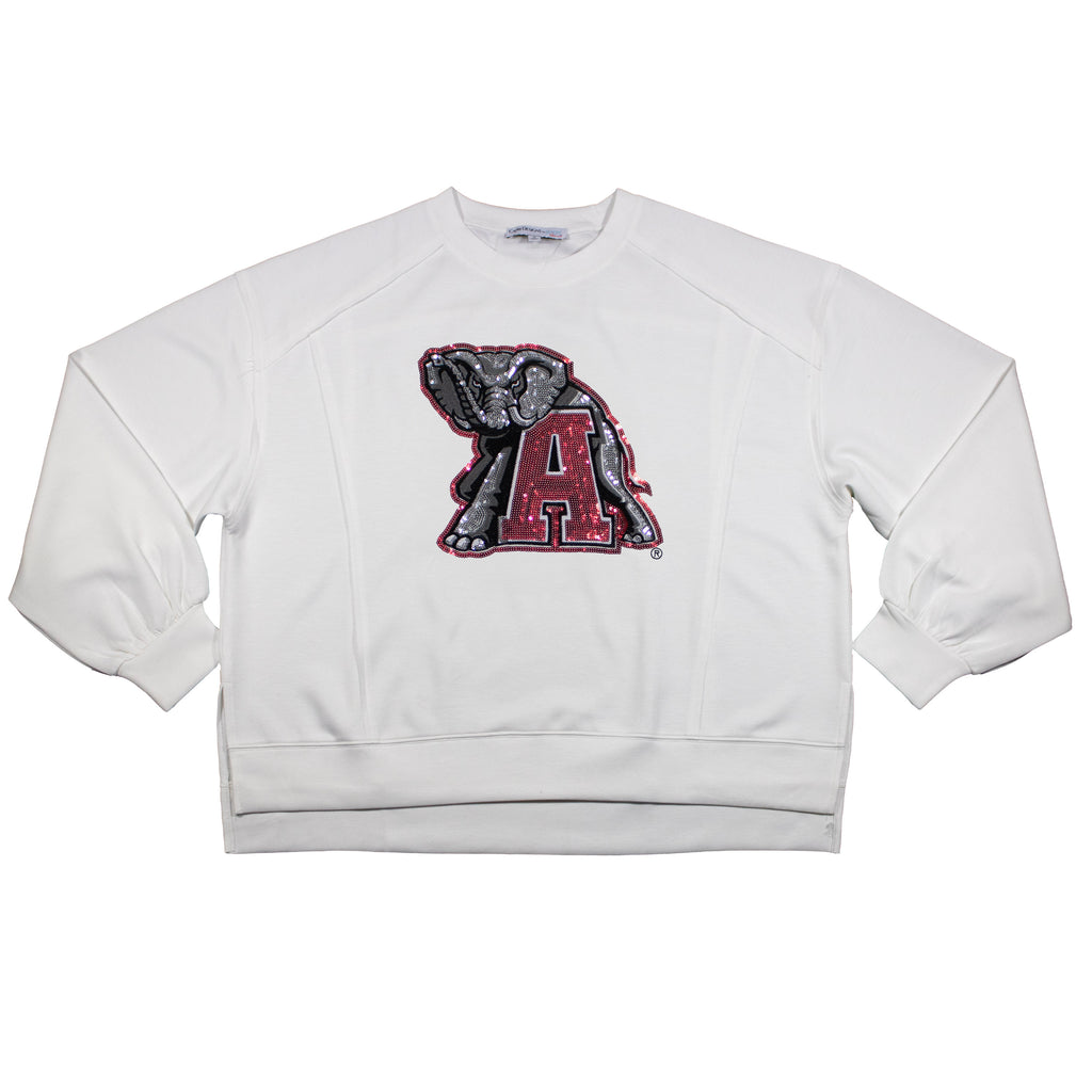 Long Sleeve Sequin Tee - University Of Alabama
