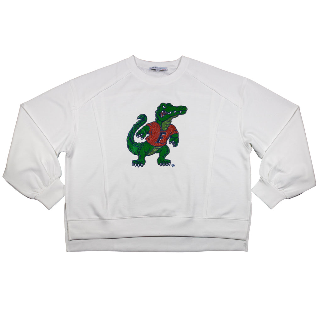 Long Sleeve Sequin Tee - University Of Florida