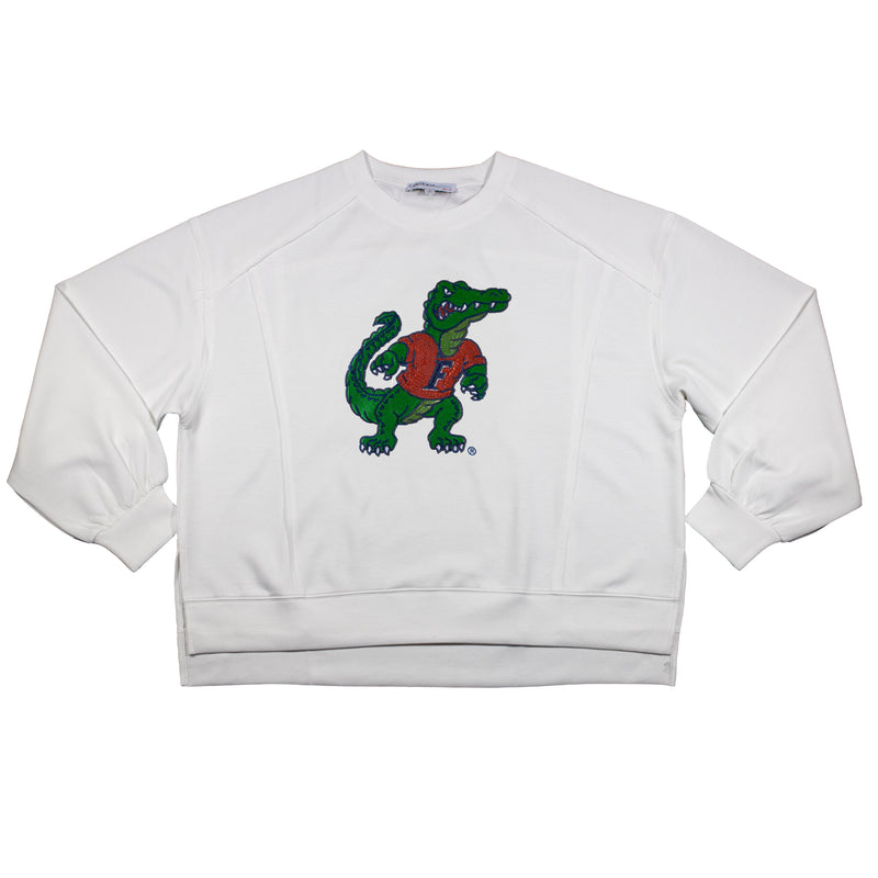 Long Sleeve Sequin Tee - University Of Florida