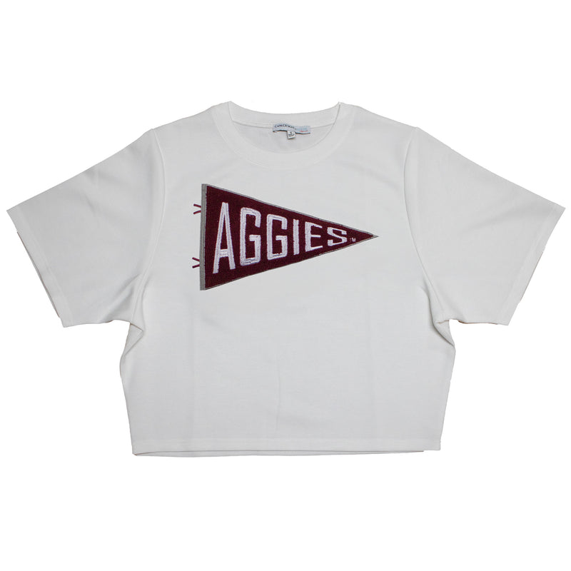 Chenille Pennant Short Sleeve - Texas A&M University
