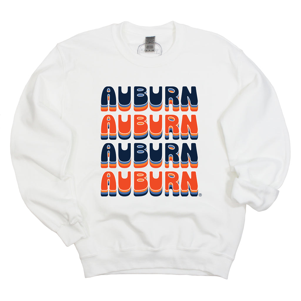 Retro Bowl Crewneck- Auburn University