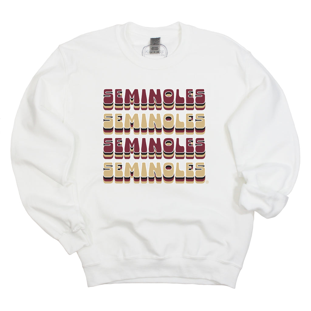 Retro Bowl Crewneck- Florida State University