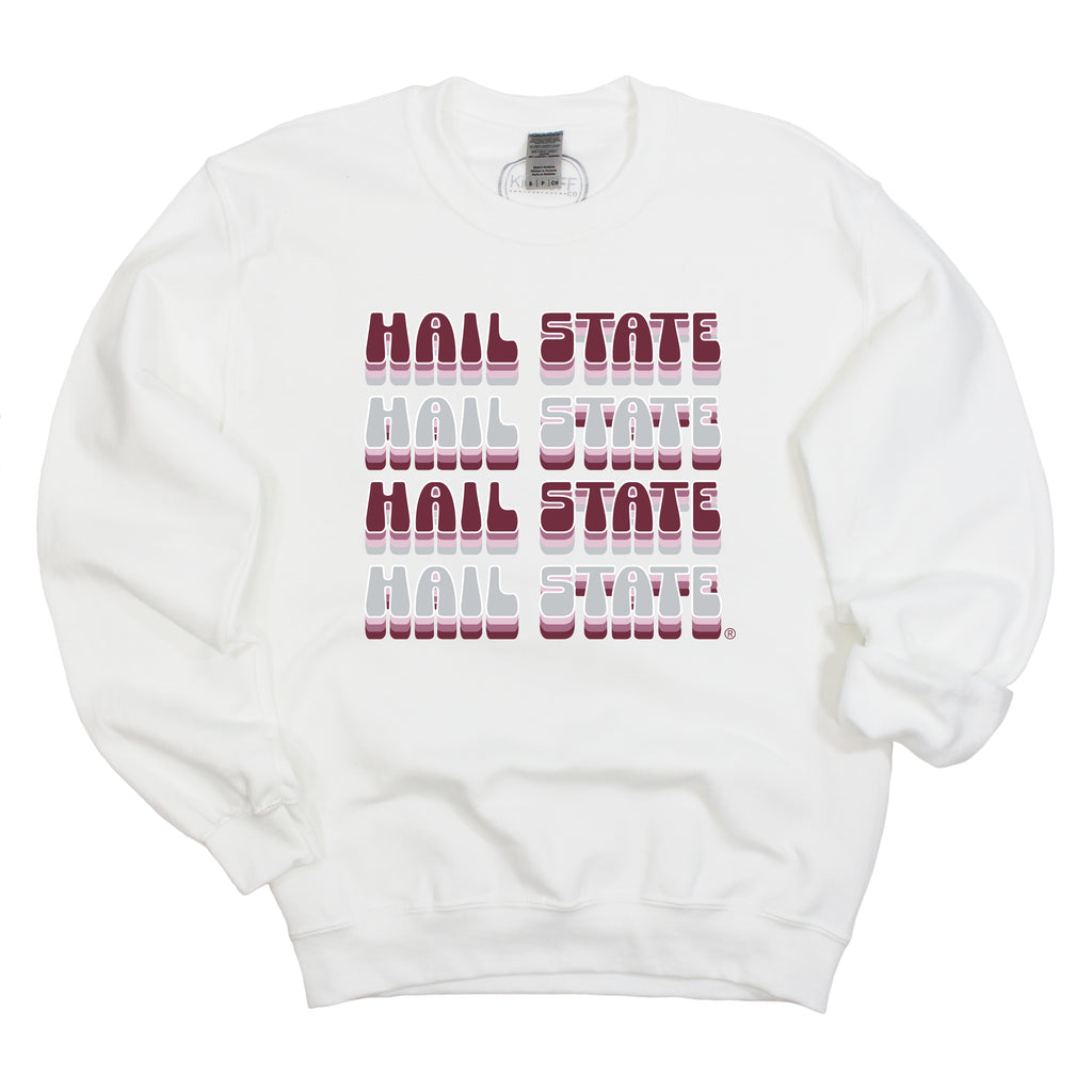 Retro Bowl Crewneck- Mississippi State University