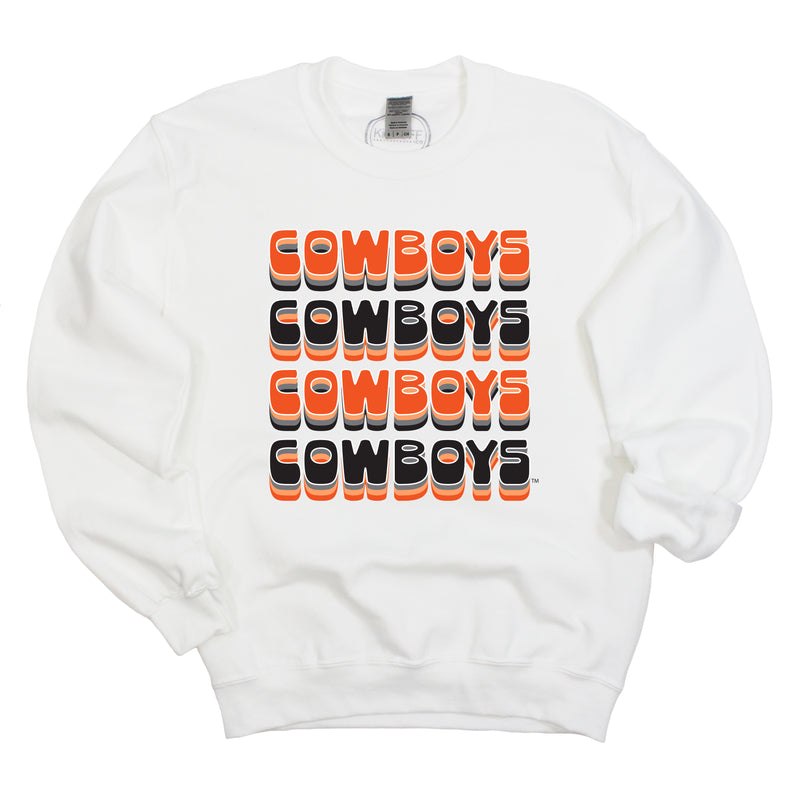 Retro Bowl Crewneck- Oklahoma State University