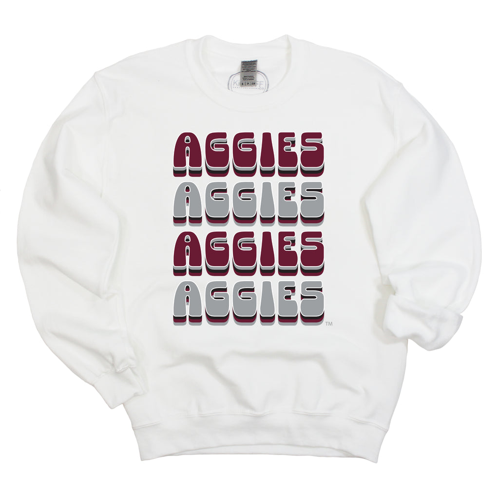 Retro Bowl Crewneck- Texas A&M