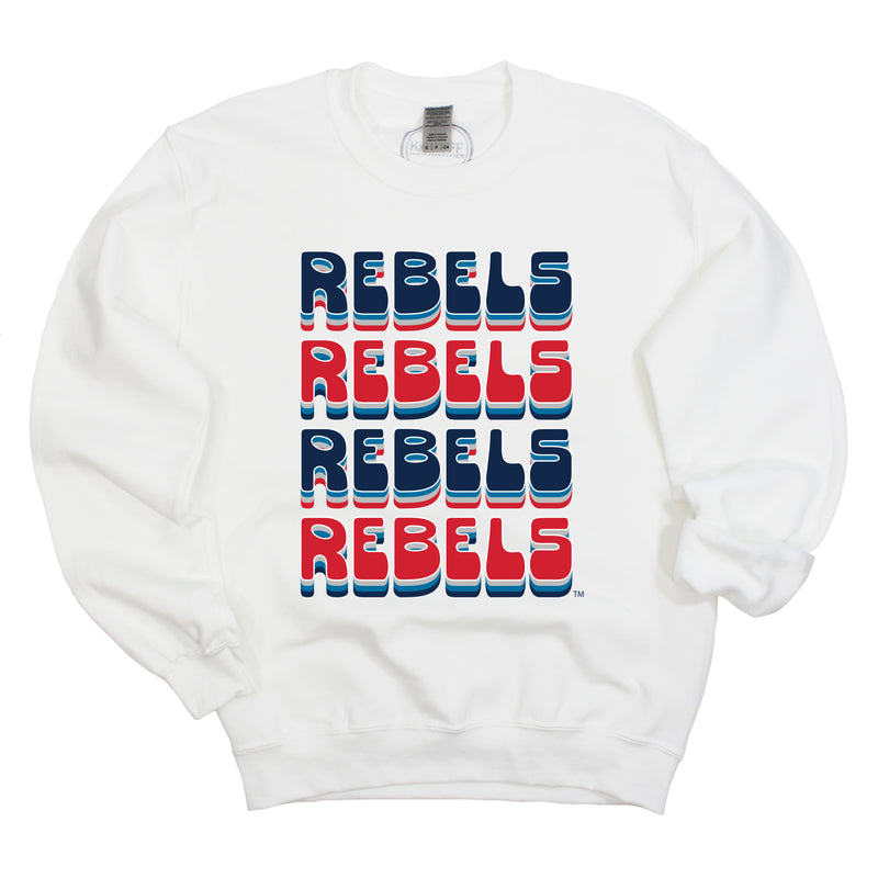 Retro Bowl Crewneck- University of Mississippi