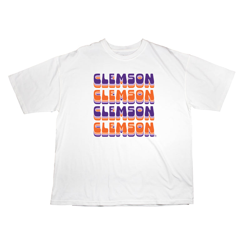 Retro Bowl oversize Tee- Clemson University
