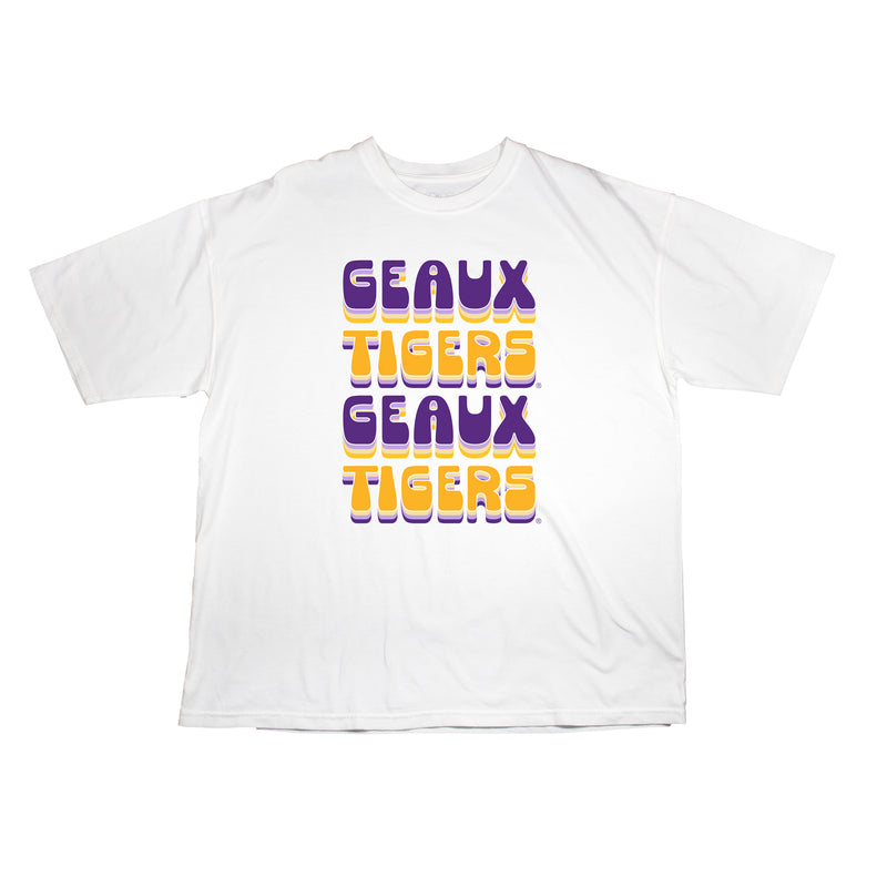 Retro Bowl Oversize Tee- Louisiana State University