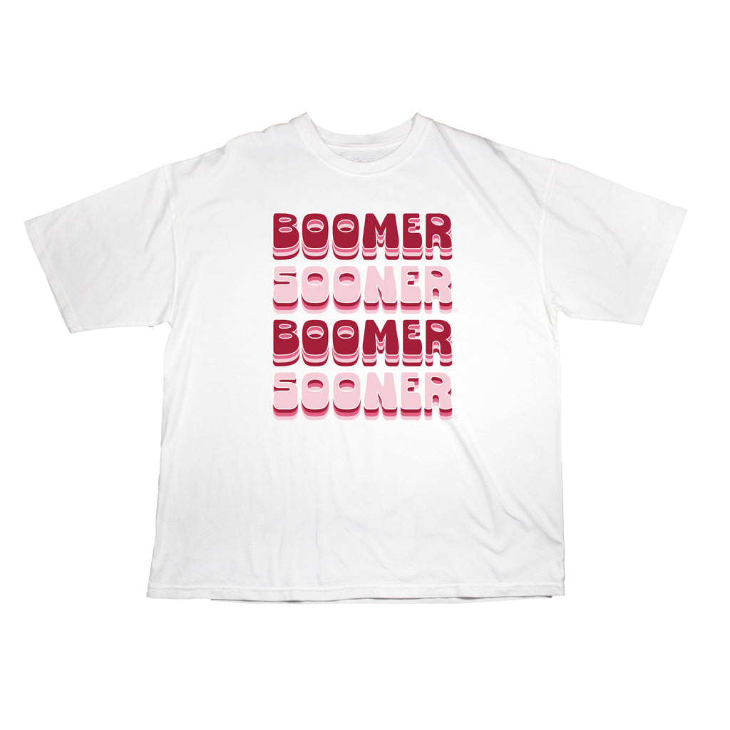 Retro Bowl Oversize Tee- University of Oklahoma