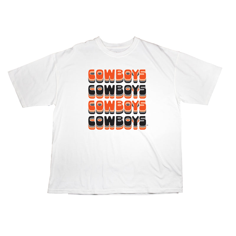 Retro Bowl Oversize Tee- Oklahoma State University