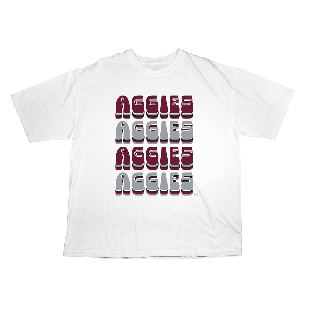 Retro Bowl Oversize Tee- Texas A&M