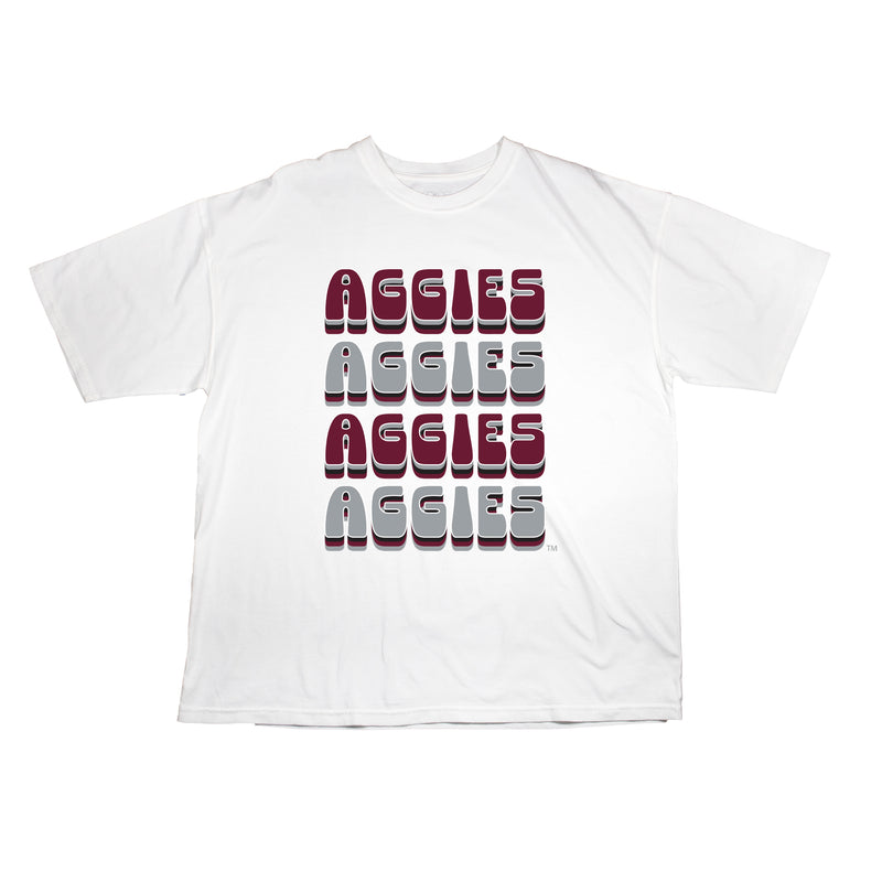 Retro Bowl Oversize Tee- Texas A&M