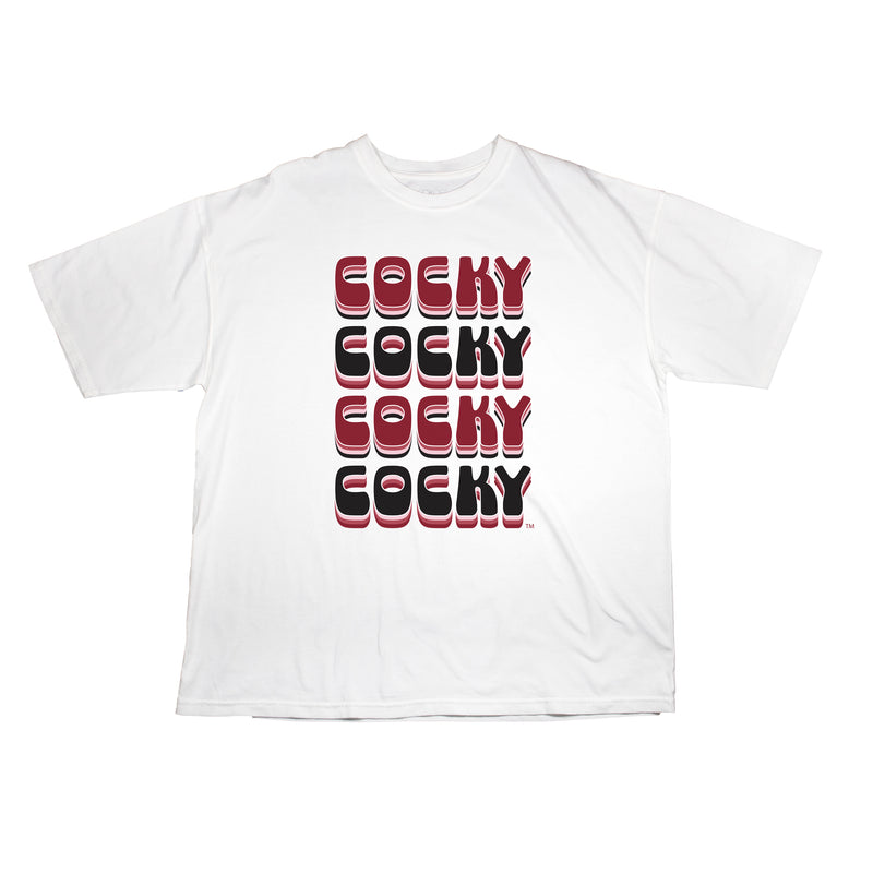 Retro Bowl Oversize Tee- University of South Carolina