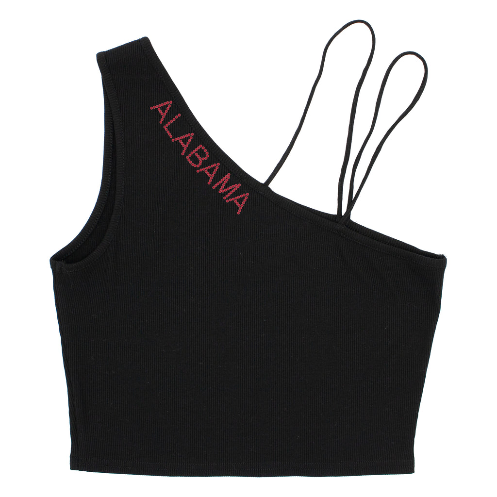 Rhinestone Team Crop Tank- University of Alabama