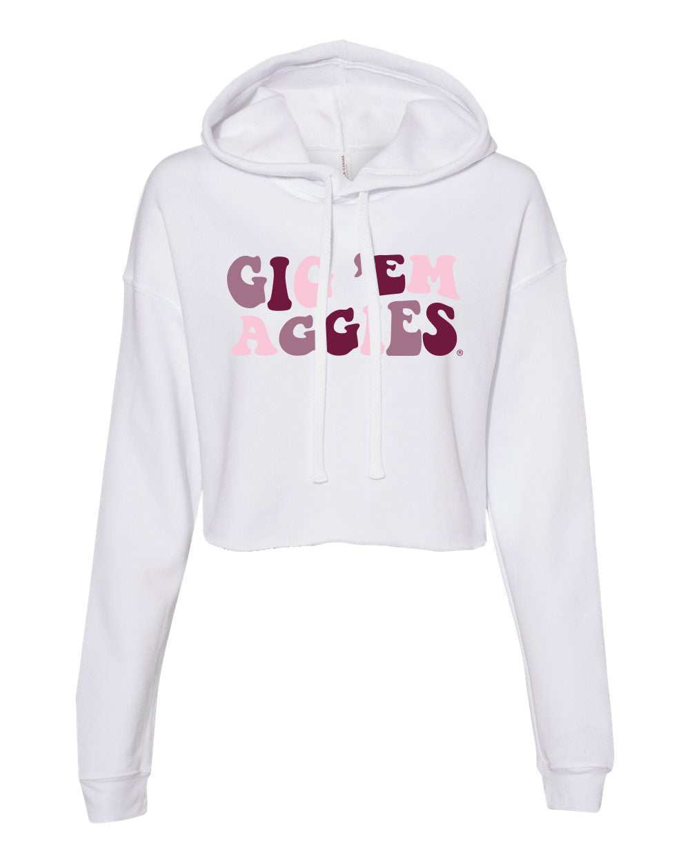 Groovy Crop Hoodie- Texas A&M