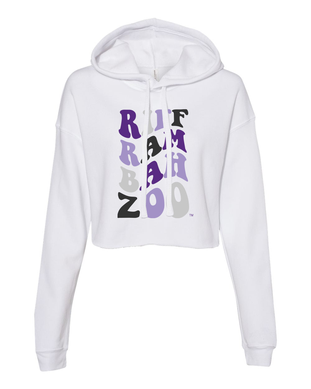 Groovy Crop Hoodie- Texas Christian University