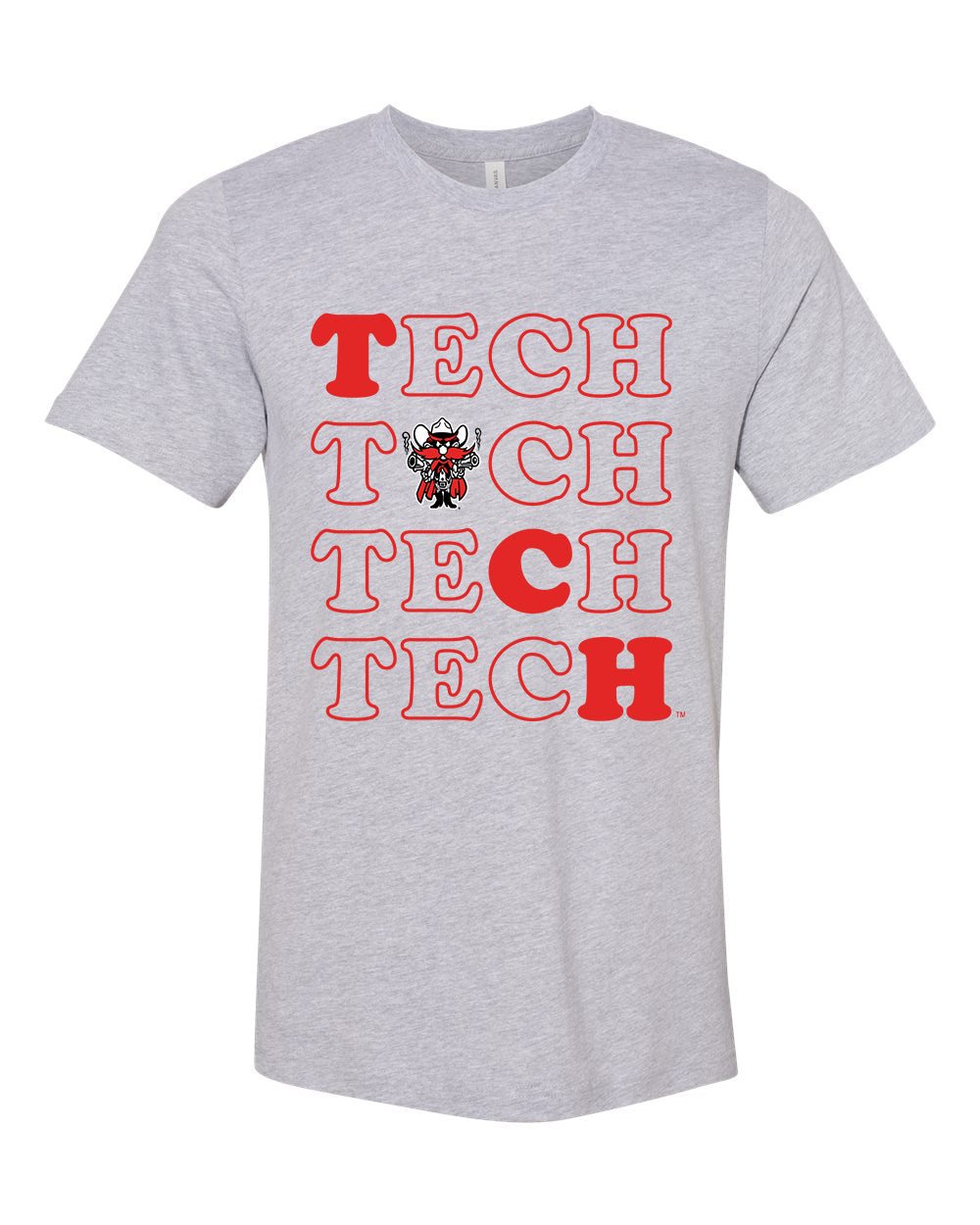 Stacked Tee- Texas Tech University