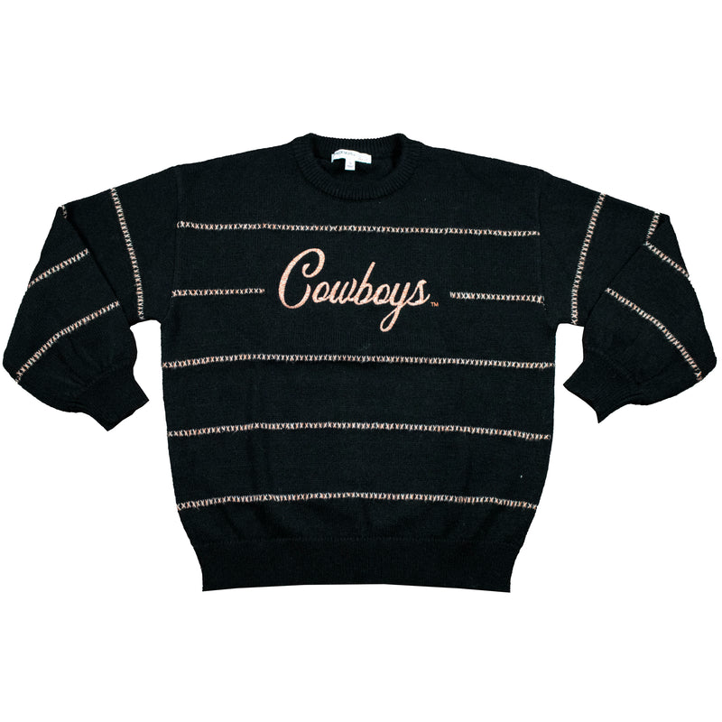 Threaded Script Sweater- Oklahoma State University