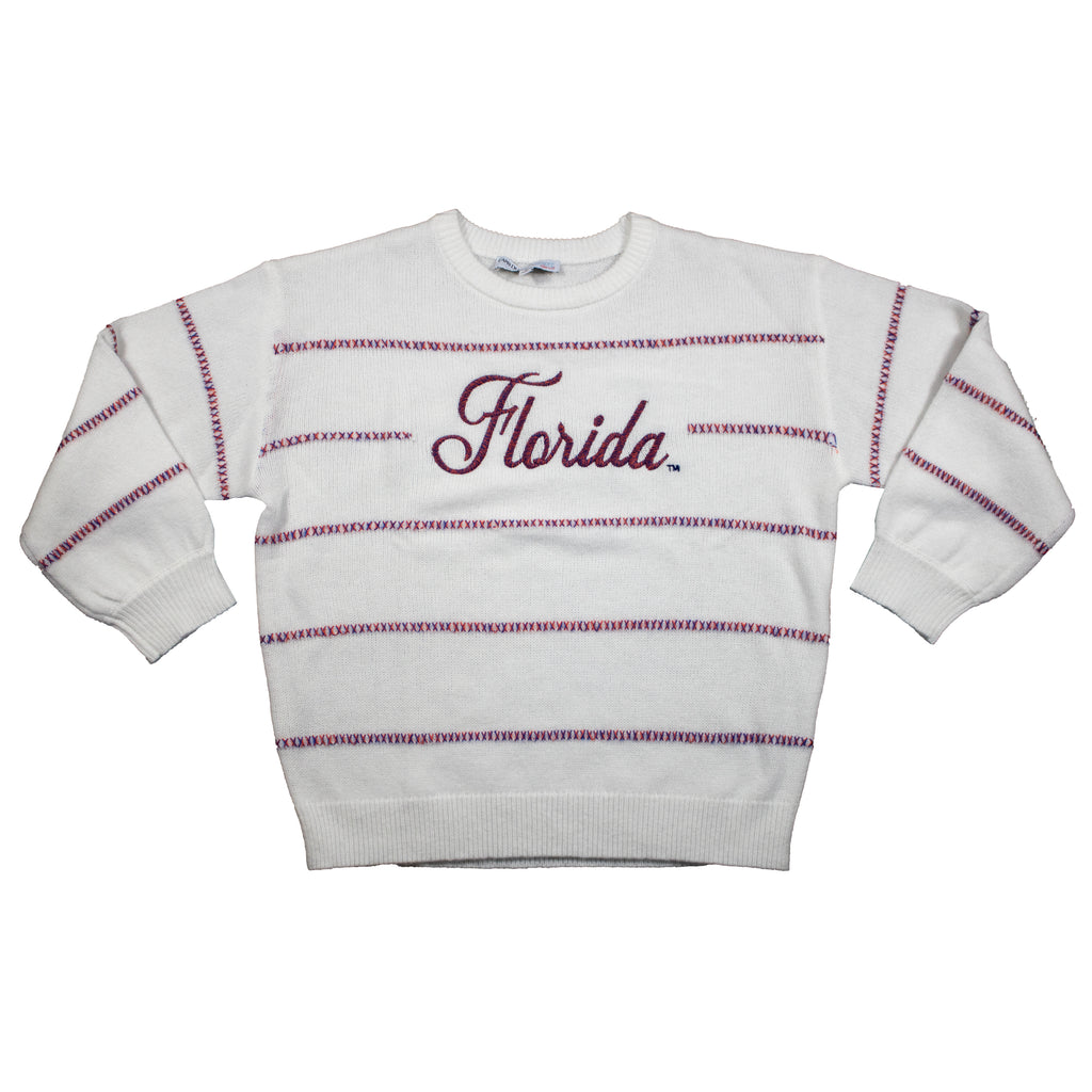 Threaded Script Sweater- University of Florida