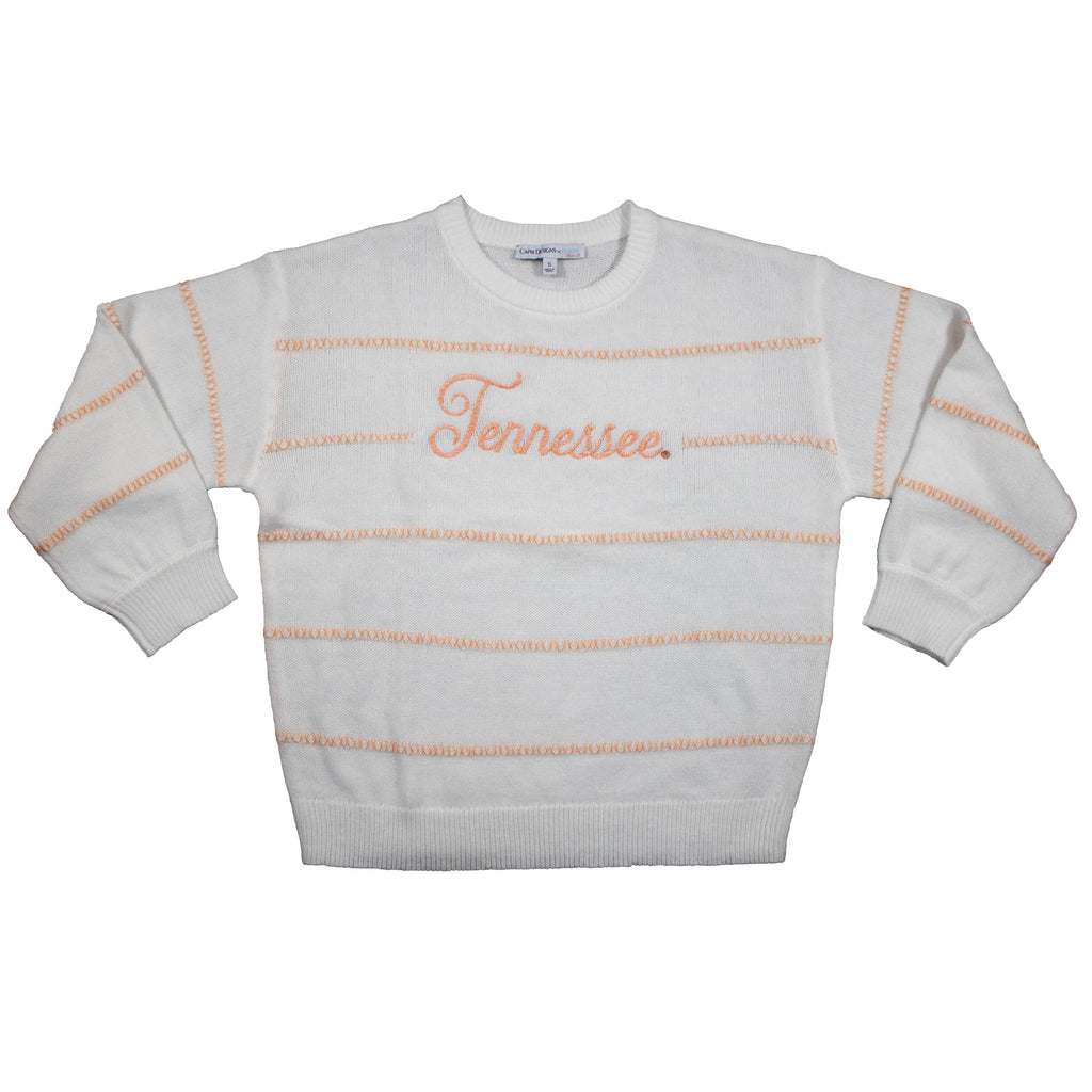 Threaded Script Sweater- University of Tennessee