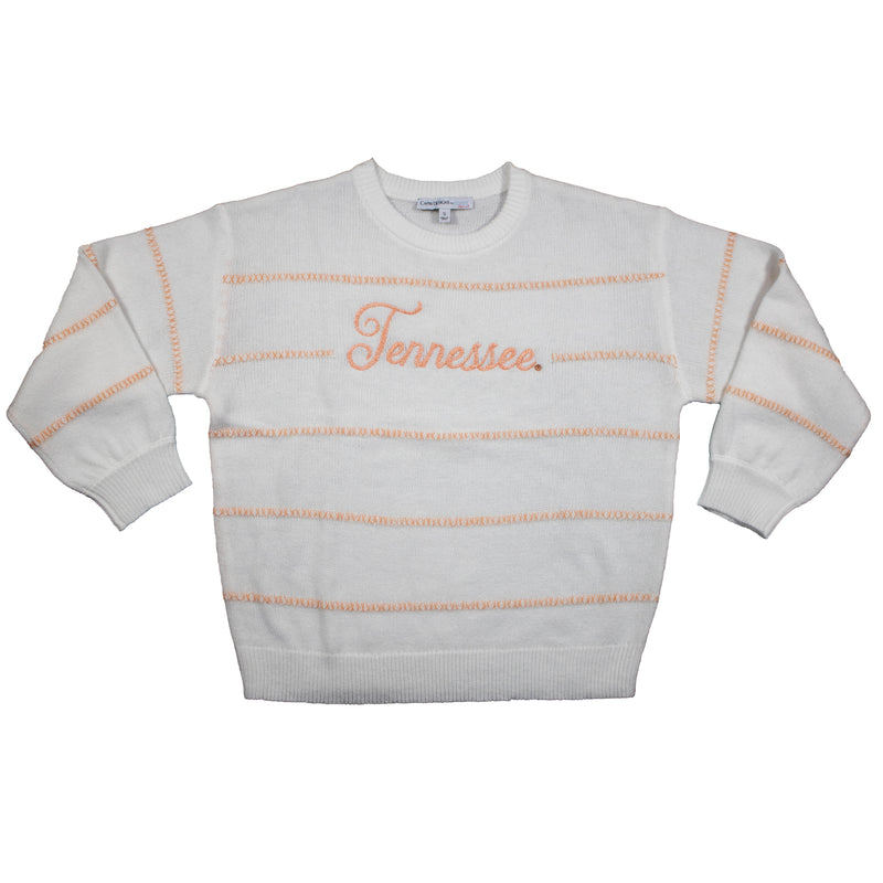 Threaded Script Sweater- University of Tennessee
