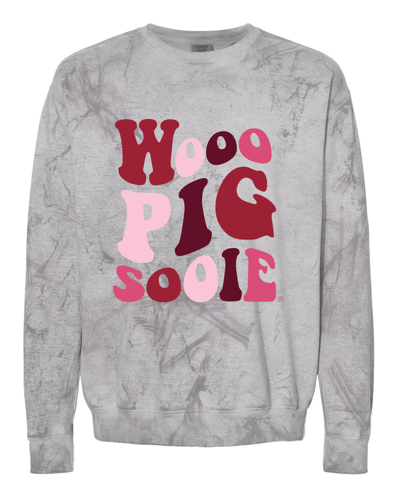 Groovy Washed Crew- University of Arkansas