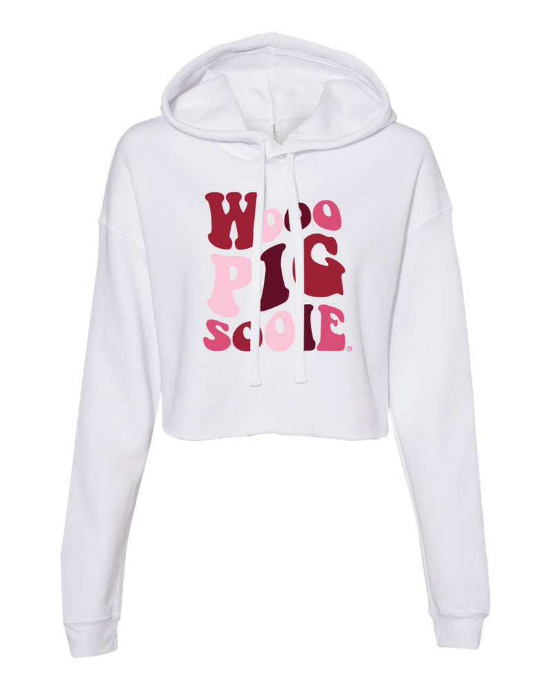 Groovy Crop Hoodie- University of Arkansas