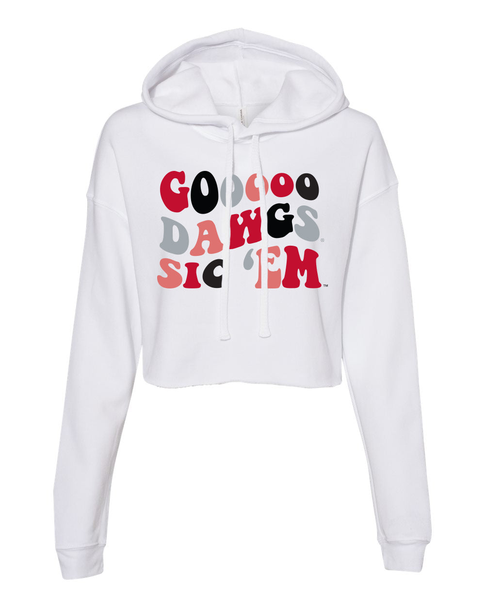 Groovy Crop Hoodie- University of Georgia