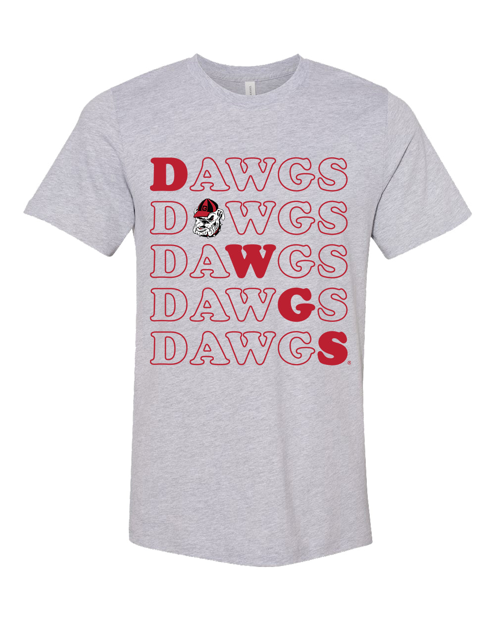 Stacked Tee- University of Georgia