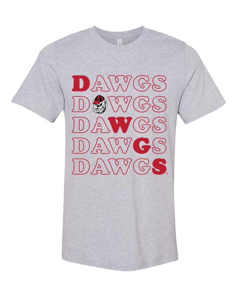 Stacked Tee- University of Georgia