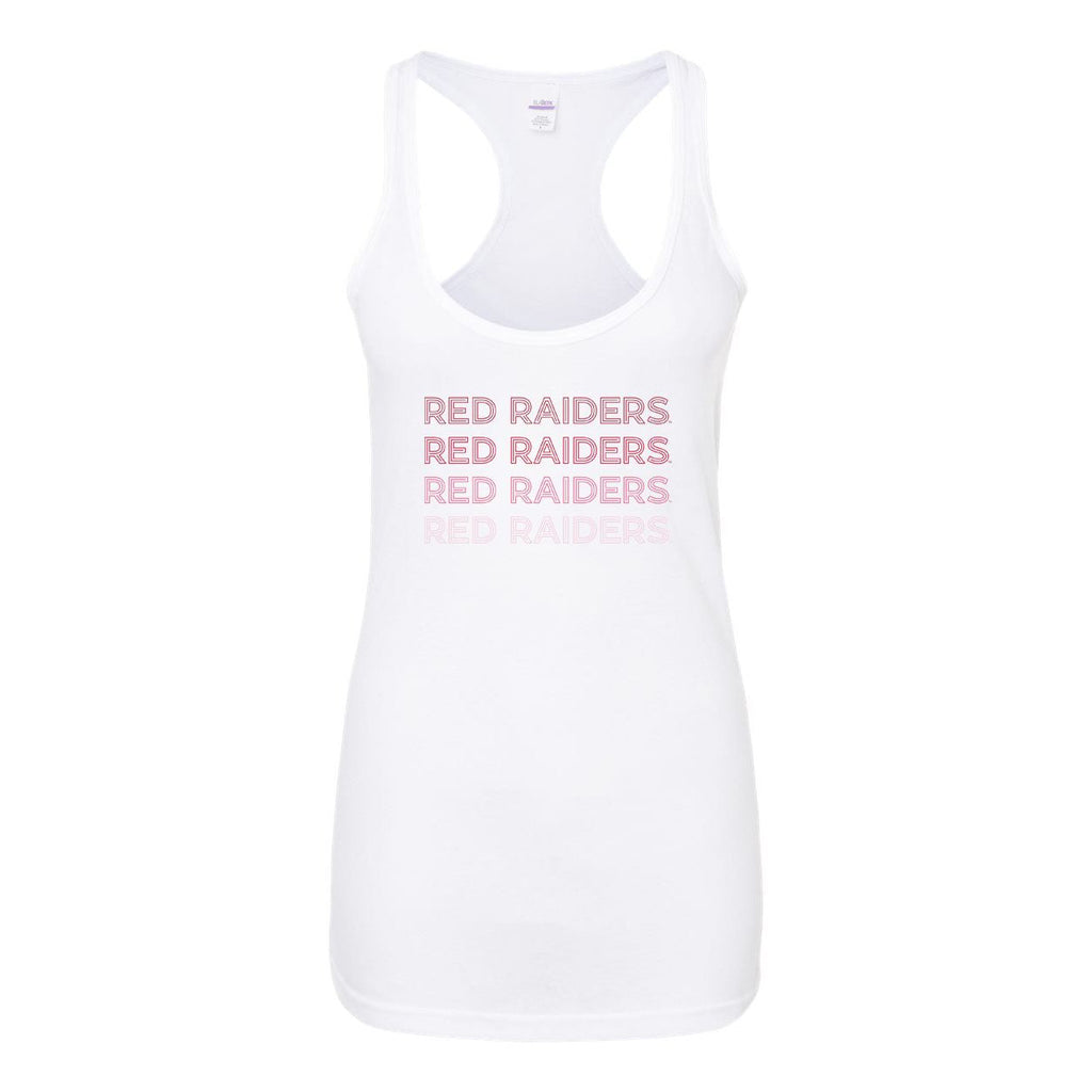 Texas Tech University Neon Nights Women's Racerback Tank Top in White