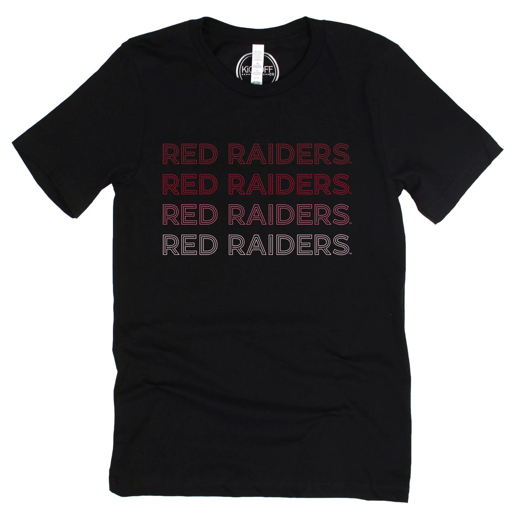 Texas Tech University Neon Nights Short Sleeve T-shirt in Black