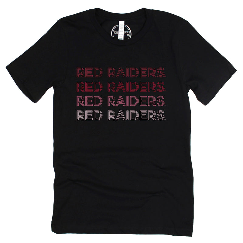 Texas Tech University Neon Nights Short Sleeve T-shirt in Black